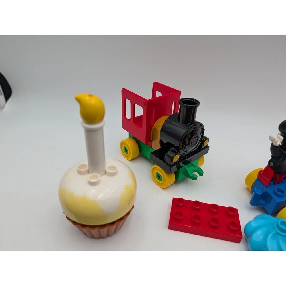 Lego Duplo Mickey Minnie Mouse Birthday Train Cupcake Balloon Lot